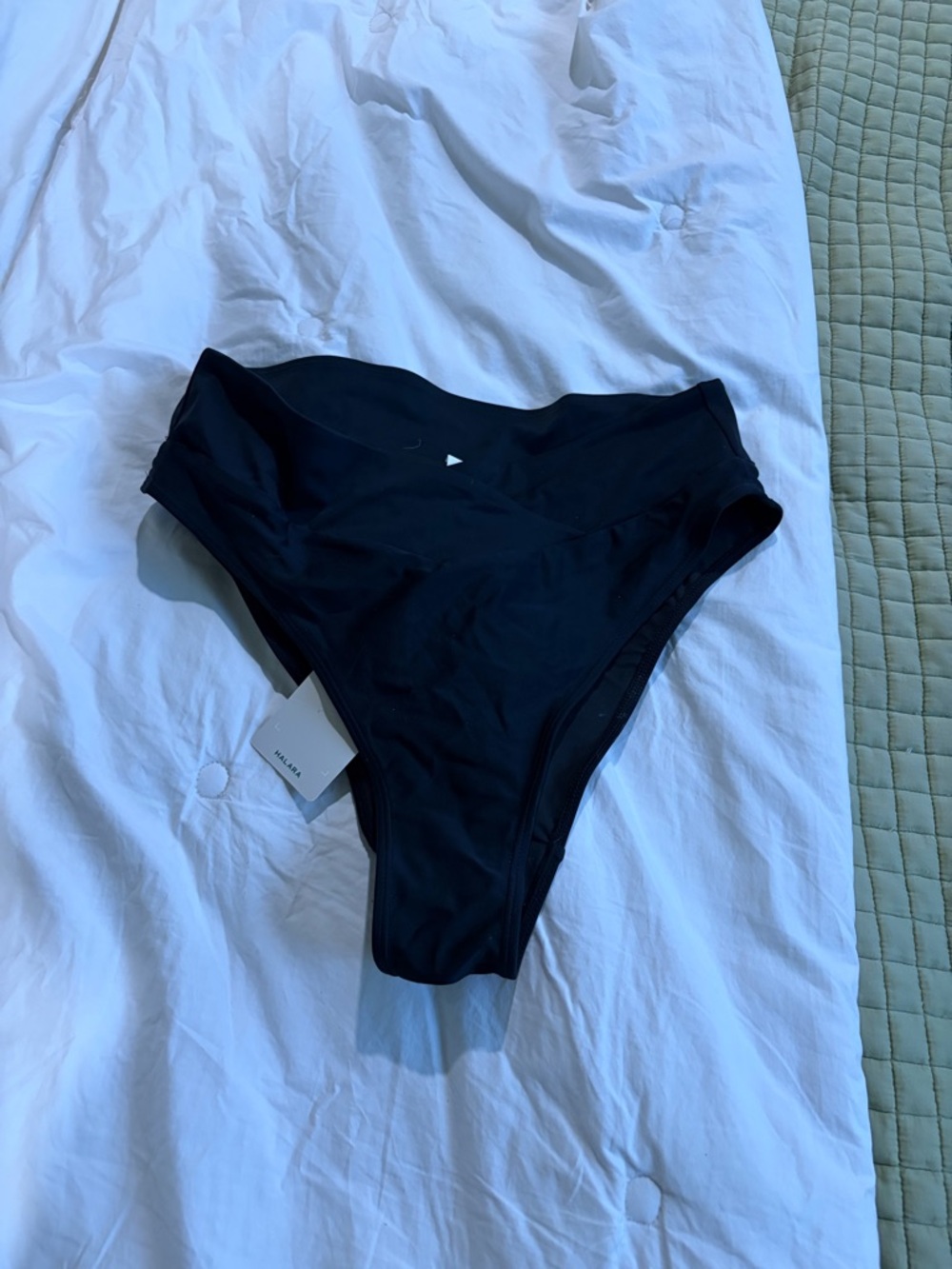 HALARA Black High-Waist Bikini Bottom